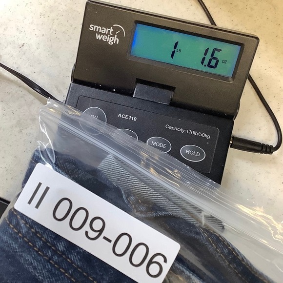 NEW! RE/DONE Sz 26 Midi Denim Skirt Heritage Rinse Stud Blue Jean $395 msrp I9-6 - Picture 10 of 10